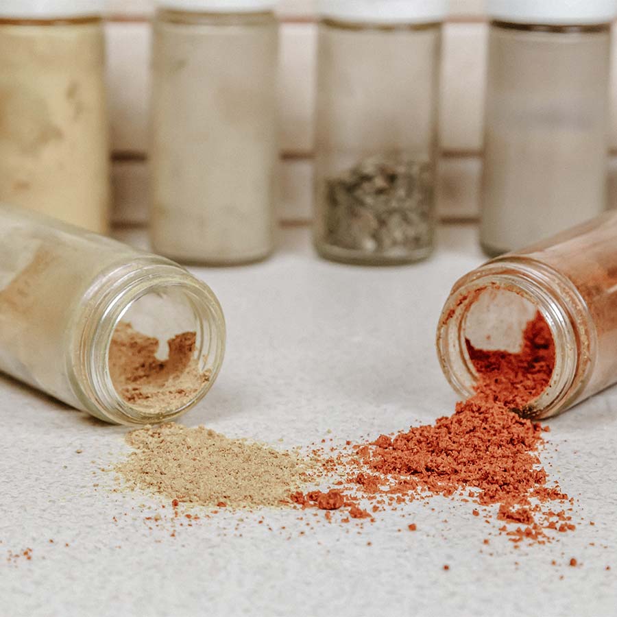 spices-taken-out-of-pantry-that-spilled