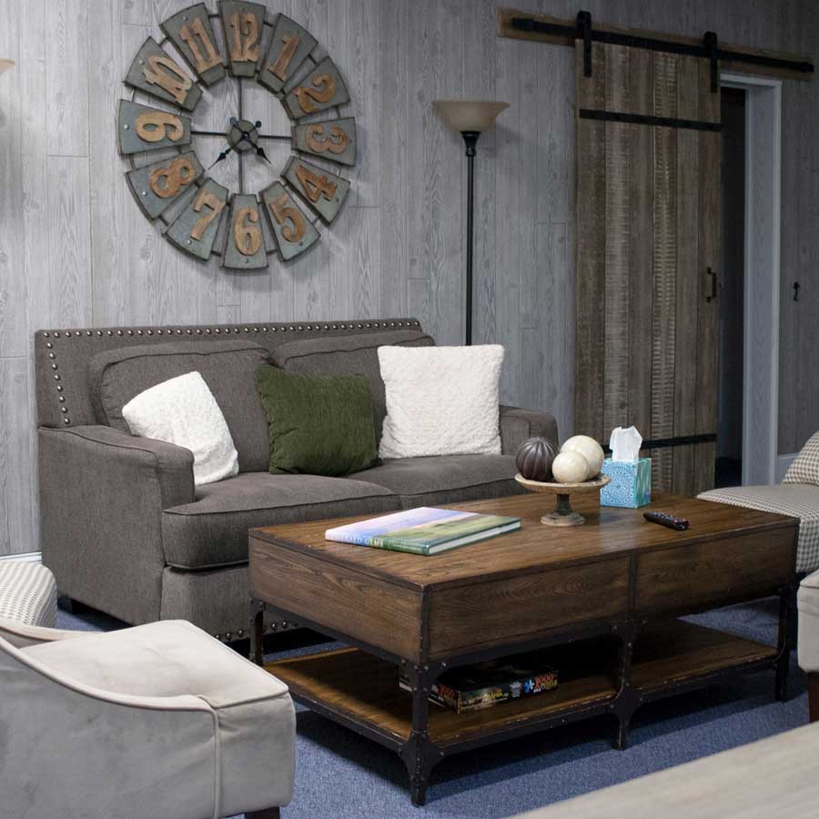 couch-sofa-sectional-brown-layered-coffee-table-clean-living-space