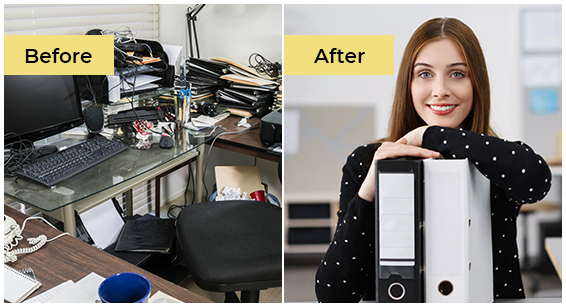 Our In-Office Organization Approach Before and After