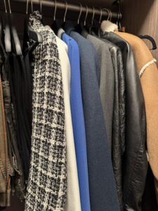 Coats in closet ()